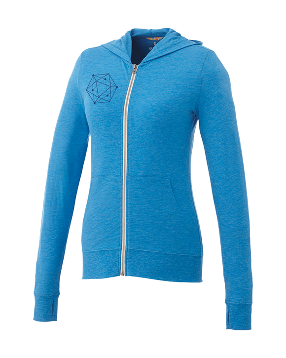 Hyperledger (Fitted-Olympic Blue) Full-Zip Hoodie